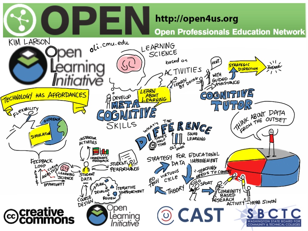Kim Larson OLI Effective Course Design Graphic Recording